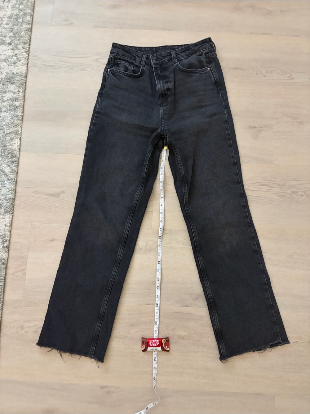 Bundle of 2 Zara Z.02 Black and Gray Straight Leg Jeans